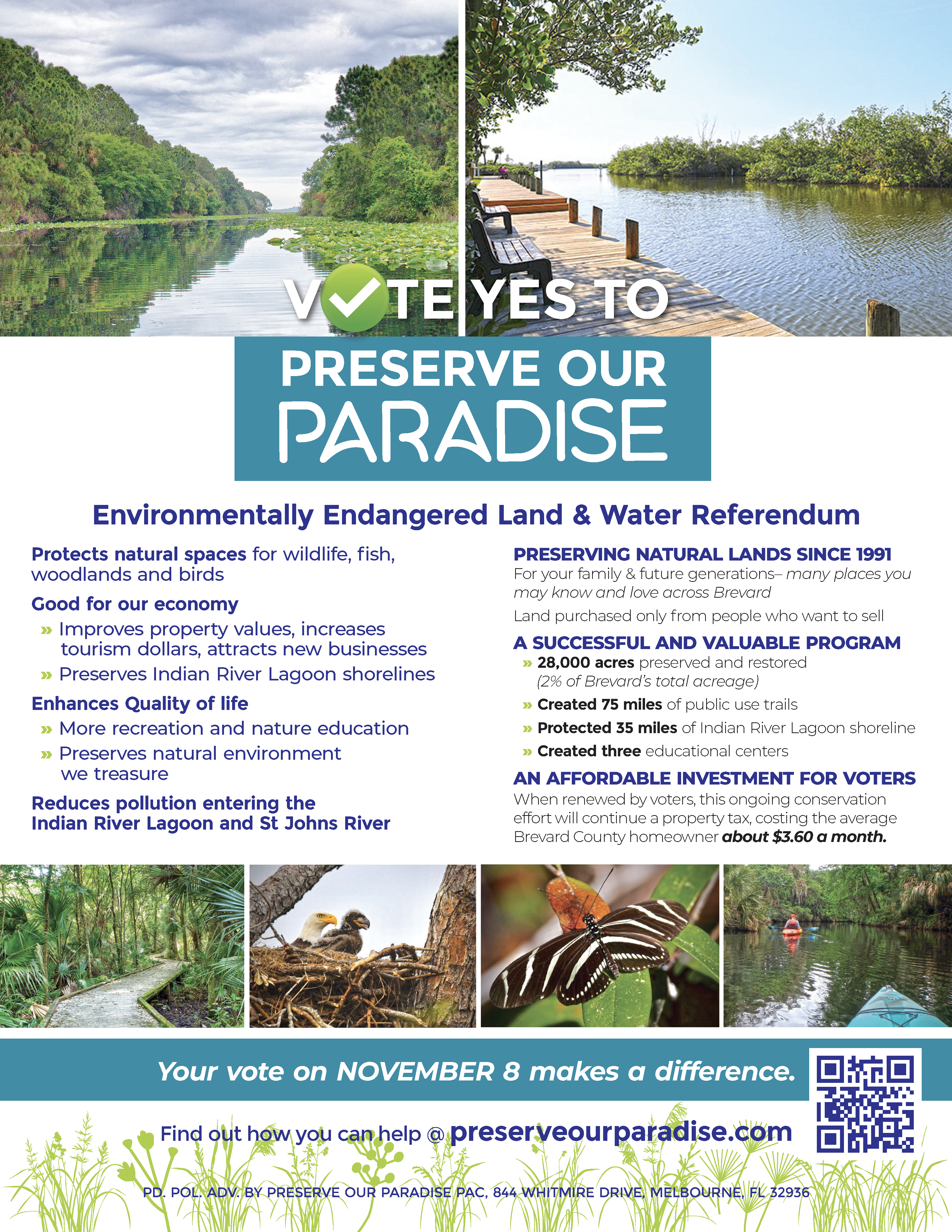 Vote YES to “Preserve Our Paradise” in Brevard County